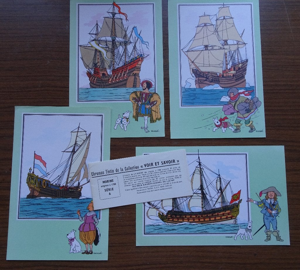 chromos tintin - la marine -, Enlèvement ou Envoi, Neuf