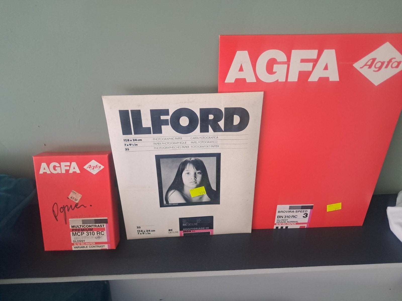 3x SEALED fotopapier ILFORD AGFA - DOKA, TV, Hi-fi & Vidéo, Enlèvement ou Envoi, Neuf, Autres marques