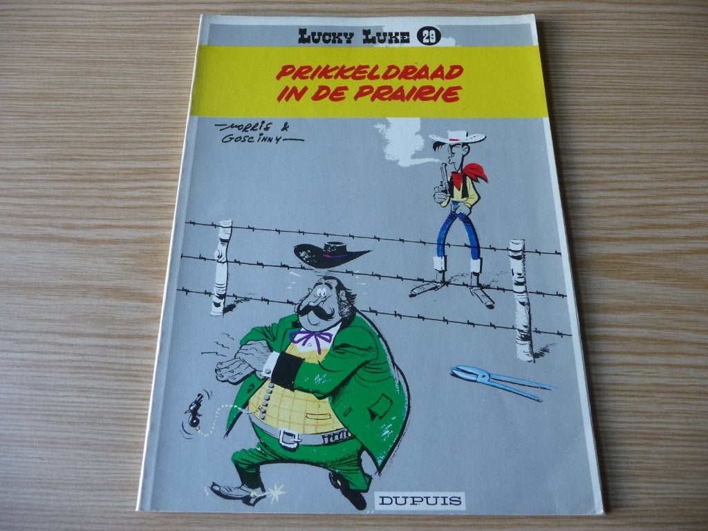 Lucky Luke 29. Prikkeldraad in de prairie 1982 €2, Enlèvement ou Envoi, Une BD, Comme neuf, Morris & Goscinny,