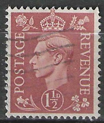 Groot-Brittannie 1937-1947 - Yvert 211 - Koning Georges (ST), Verzenden, Gestempeld