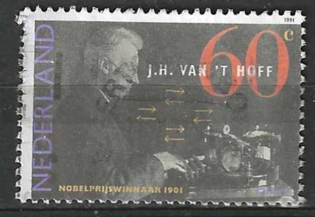 Pays-Bas 1991 - Yvert 1382 - Lauréats du prix Nobel (ST), Envoi, Affranchi