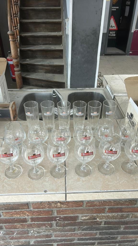 Lot de 18 verres belle vue, Collections, Enlèvement, Comme neuf