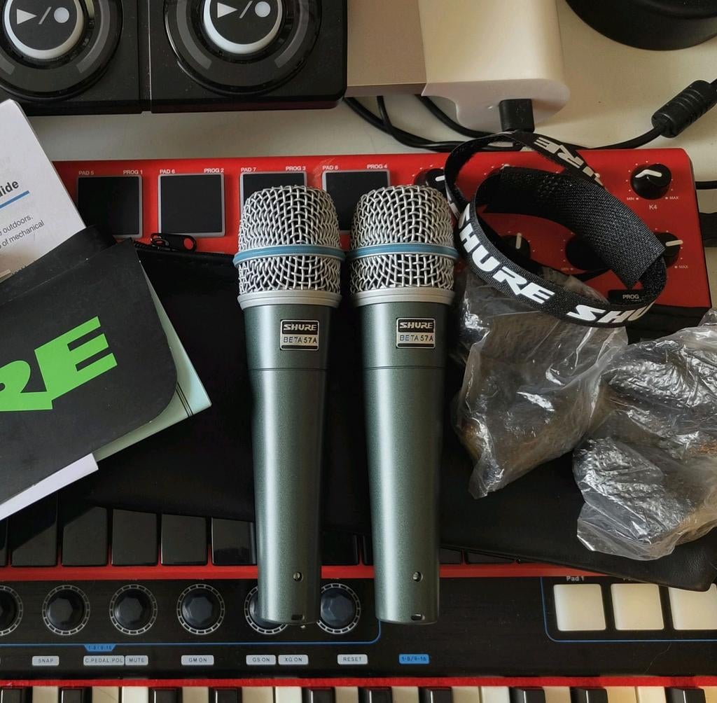 2 x Shure Beta 57A dynamic Gratis verzending, Muziek en Instrumenten, Microfoons