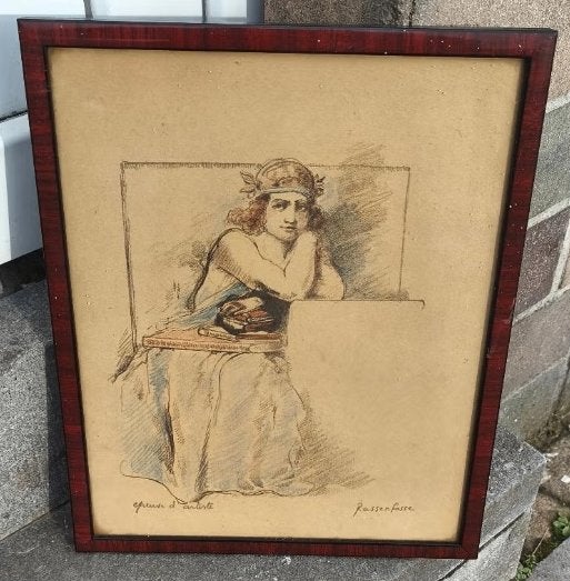 Lithographie épreuve d artiste signe Armand rassenfosse, Antiquités & Art, Enlèvement ou Envoi, Lithographie