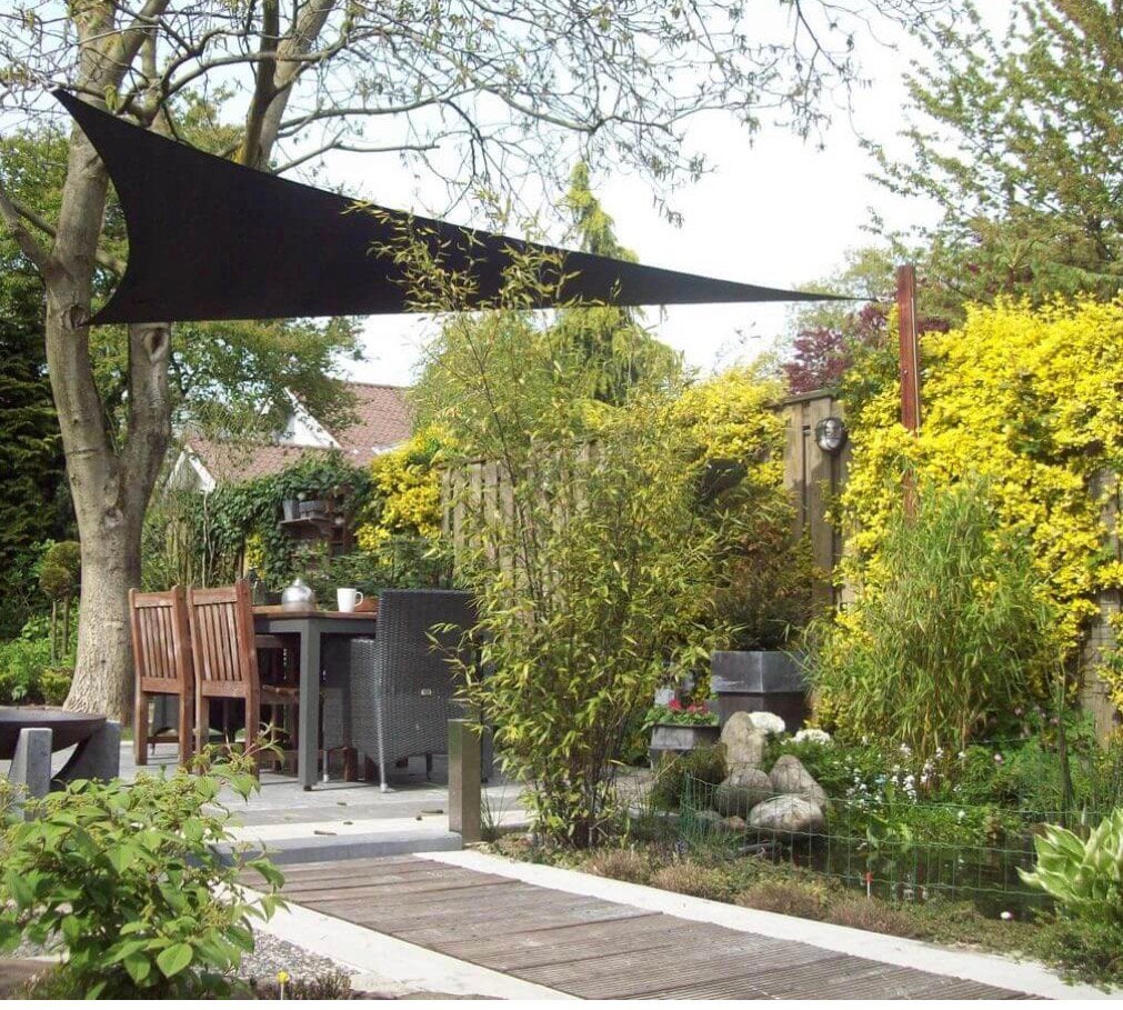 Nieuw Sunfighters schaduwdoek + RVS Bevestigingsset, Ophalen, Zo goed als nieuw
