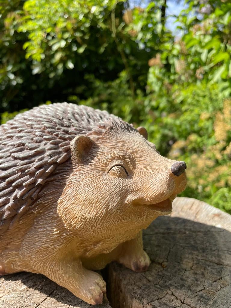 Beeld egel, tuin, gazon, boerderij 20cm, Ophalen of Verzenden, Nieuw, Kunststof, Dierenbeeld