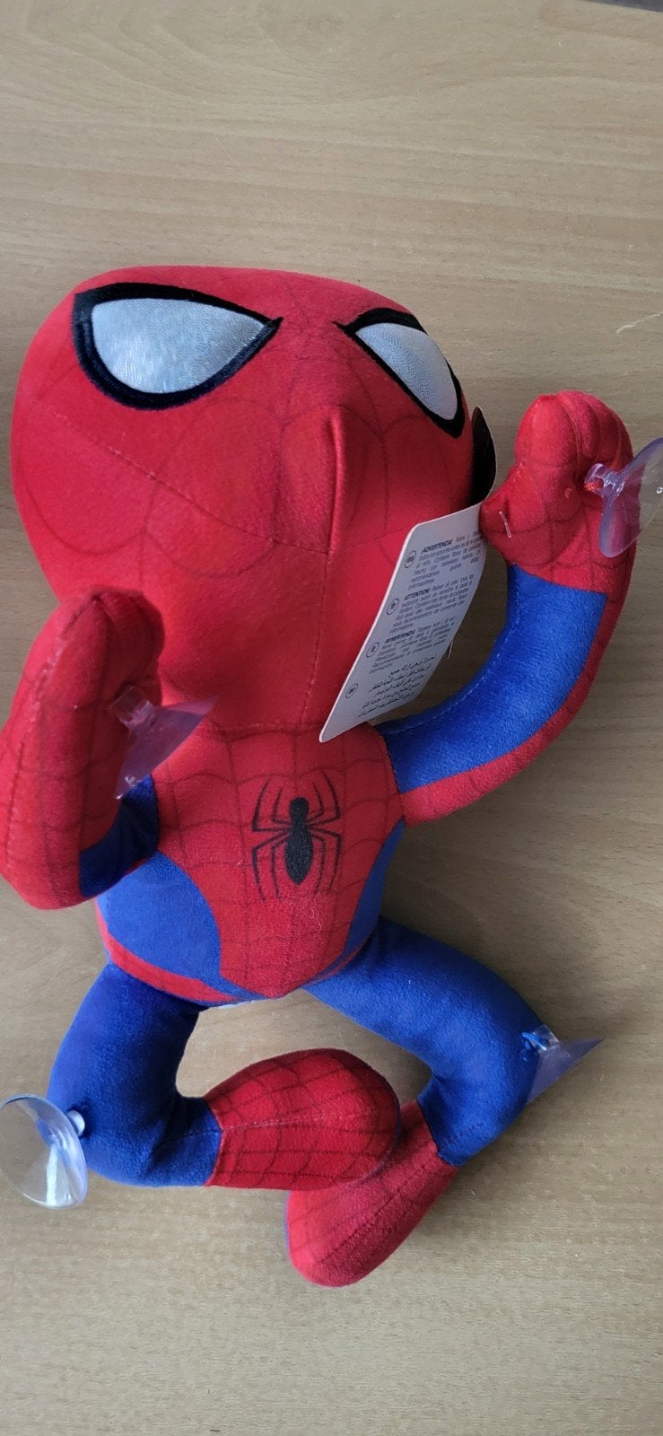 Peluche Spiderman à ventouses, Marvel, 33 cm de long, Enlèvement, Neuf, Avec étiquette, Moyen (20 à 80 cm)