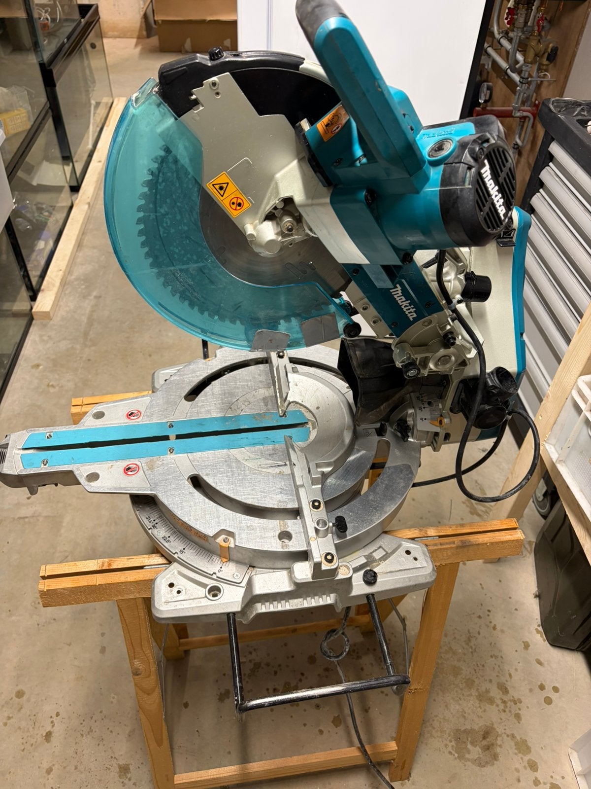 Makita LS1219L afkortzaag / radiaalzaag 305 mm – 1800W, Ophalen, Gebruikt, 70 mm of meer, Afkortzaag