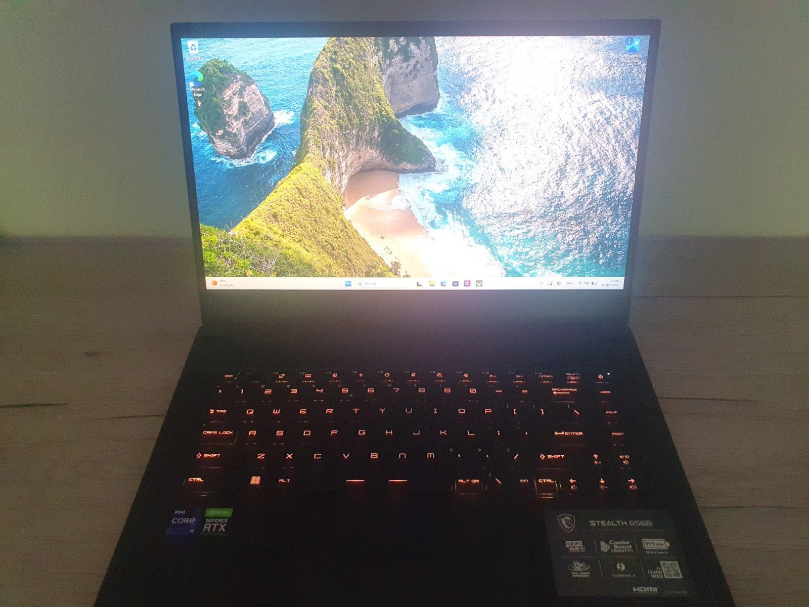 MSI gs66 qwerty i9 12900 rtx 3070ti 1TB ssd, Computers en Software, Ophalen, Qwerty