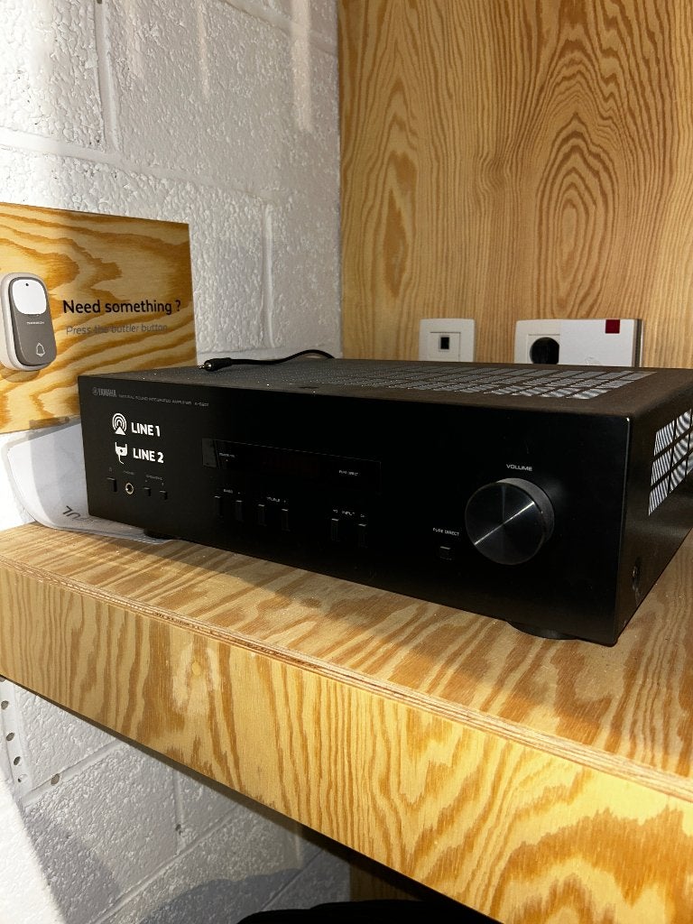 Yamaha A-S201 zwarte hifi-stereoversterker, Ophalen, Gebruikt