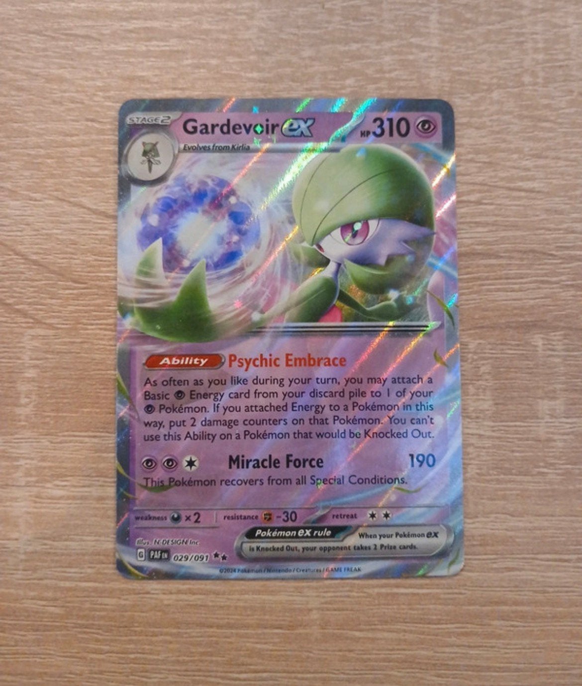 Carte Pokémon - Gardevoir ex #29/91 - Anglais, Enlèvement ou Envoi, Neuf