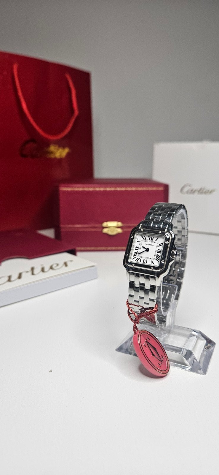 Cartier Panthere Dames Horloge, Handtassen en Accessoires, Horloges | Dames, Ophalen of Verzenden, Zilver