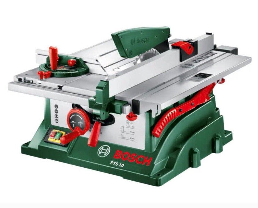 Bosch PTS 10 tafelzaag zaagtafel cirkelzaag met inklapbare v, Doe-het-zelf en Bouw, Gereedschap | Zaagmachines, Ophalen, Zo goed als nieuw