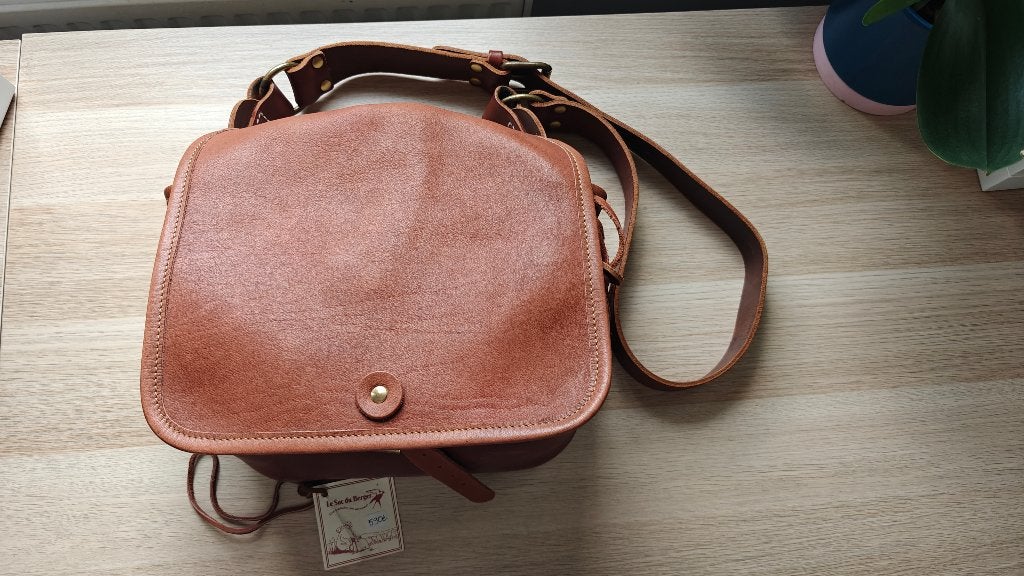 Sac à main/sac à bandoulière en cuir Sac du Berger no.3, Enlèvement, Neuf, Brun, Sac à main