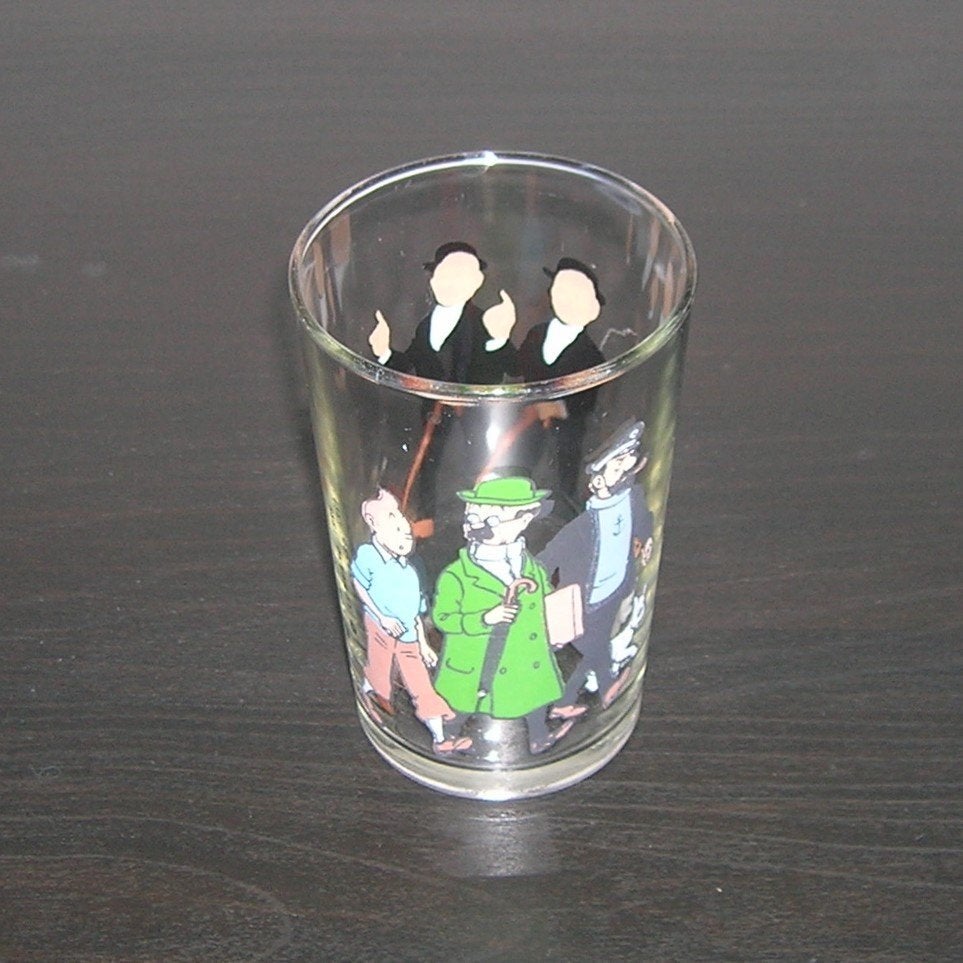Drinkglas “ Kuifje ” “ TIN TIN ”, Verzamelen, Ophalen, Kuifje, Gebruiksvoorwerp