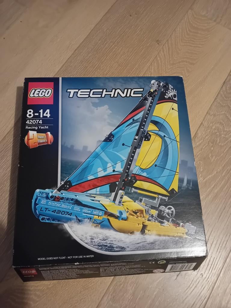 Lego technic racing yacht, Ophalen, Lego, Zo goed als nieuw, Complete set