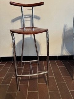 6 Vintage barstoelen van Italiaans Design, Ophalen