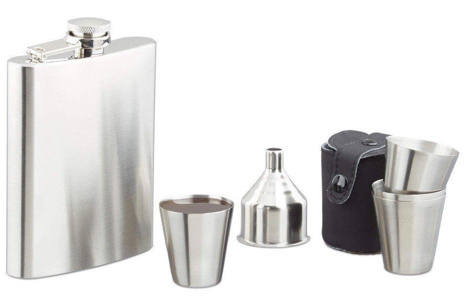 HEUPFLES 200 ml RVS NIEUW, Auto diversen, Overige Auto diversen, Ophalen of Verzenden