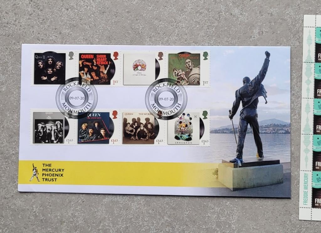 Freddie Mercury Queen postzegels nieuw, Enlèvement ou Envoi, Neuf, Autres types