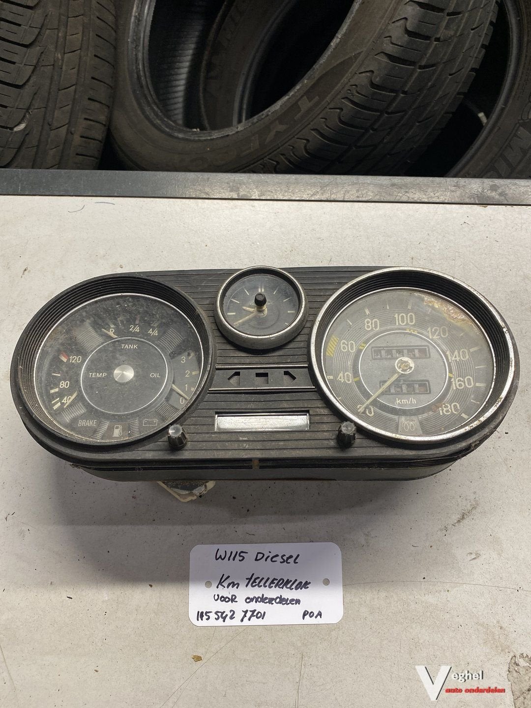 Mercedes W115  Km Tellerklok 115 542 7701, Gebruikt, -, -, Ophalen of Verzenden