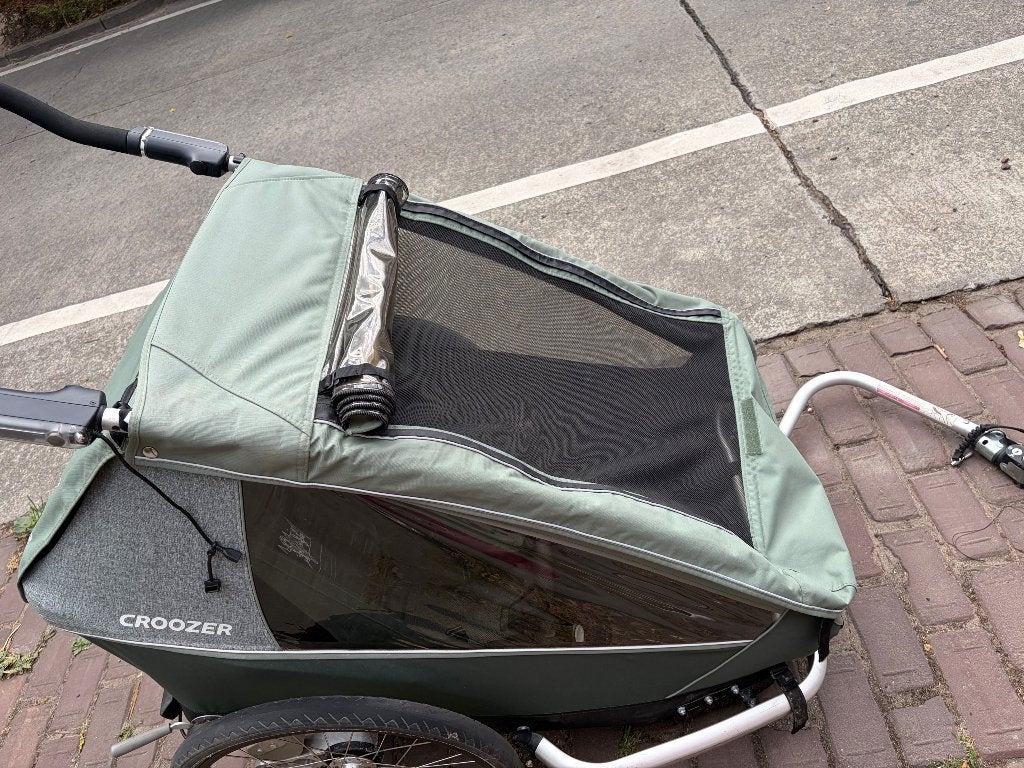 Fietskar twee kinderen - croozer vaaya 2, Ophalen, Vering, 60 tot 80 kg, Zo goed als nieuw