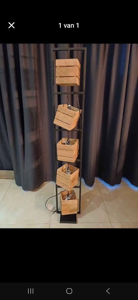 Vloerlamp, Enlèvement, Utilisé, Bois