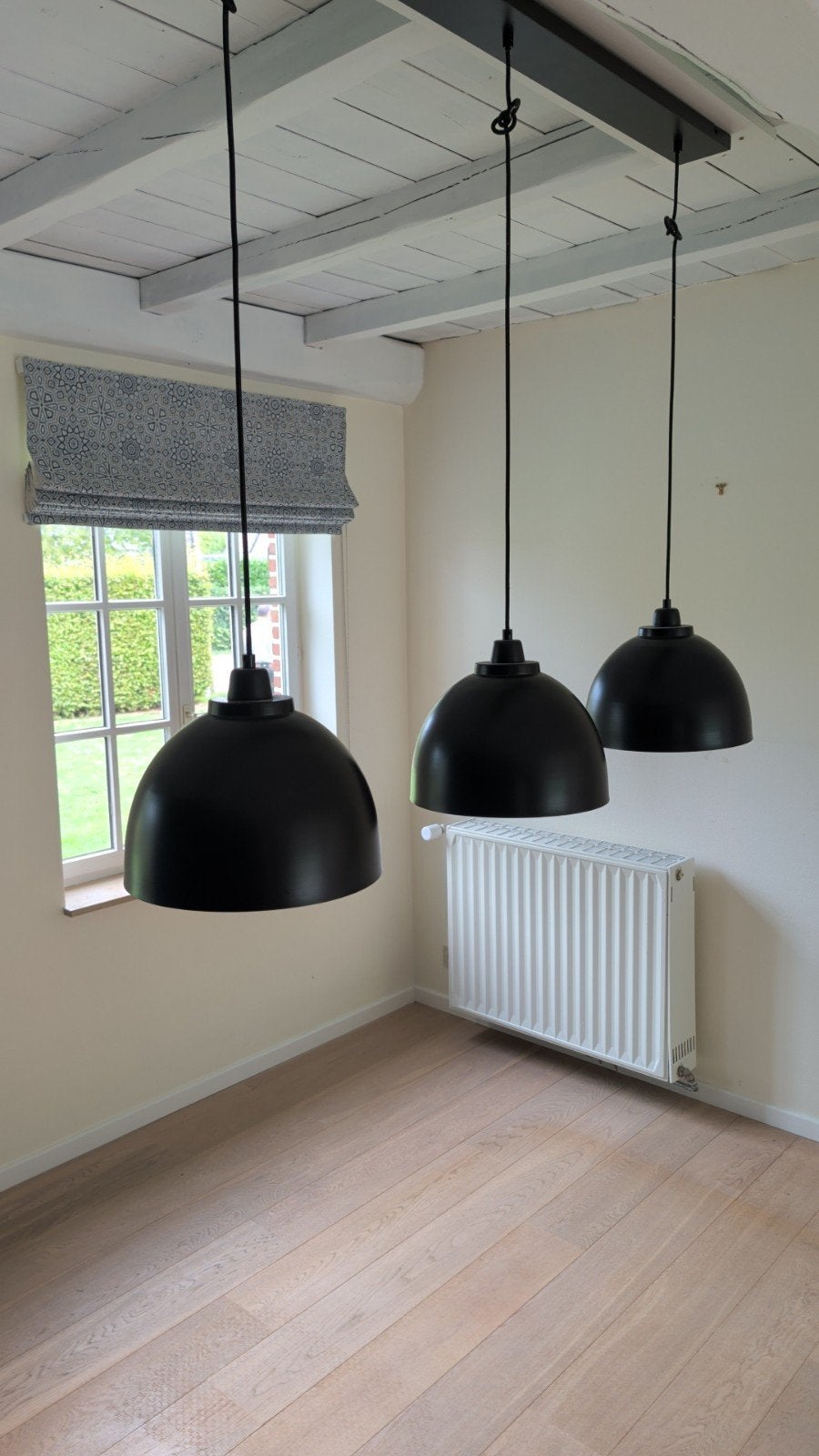 Suspension Kylie 3 lampes noir/or Overstock Home, 135 cm, Maison & Meubles, Enlèvement