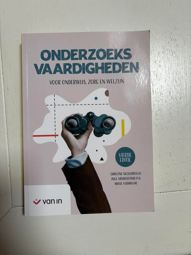 Onderzoeksvaardigheden voor onderwijs, zorg en welzijn, Envoi, Neuf, Enseignement supérieur