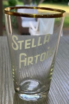 Mini-glas Stella Artois, Ophalen of Verzenden