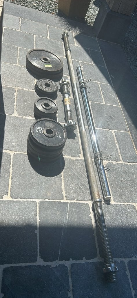 Halters +schijven, Ophalen, Gebruikt, Armen, Halterset