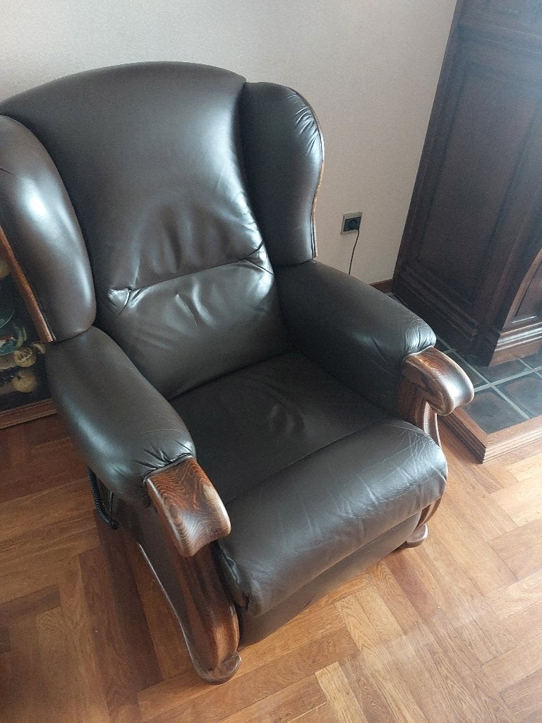 Relax zetel, Huis en Inrichting, Ophalen, Leer