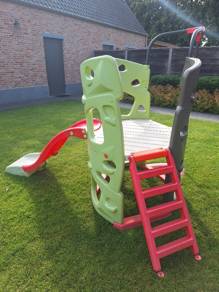 Smoby glijbaan klimtoren en paal, Kinderen en Baby's, Ophalen, Gebruikt, Glijbaan