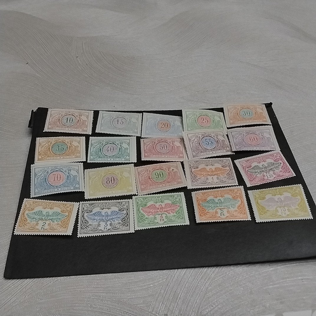 BELGIE Spoorwegzegels 28/47 scharnier met cote 10,00 €, Postzegels en Munten, Ophalen of Verzenden