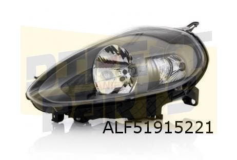 Fiat Punto (2/12-7/19) koplamp Links (donkergrijze inleg) (v, Neuf, -, -, Fiat