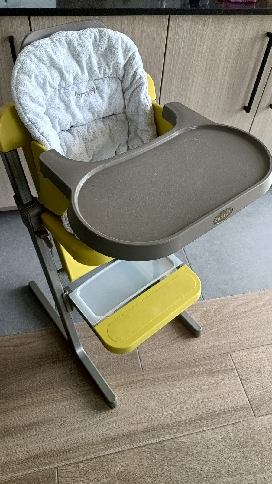 Brevi Slex Evo kinderstoel met accessoires, Ophalen, Gebruikt, Meegroeistoel, Gordel(s)