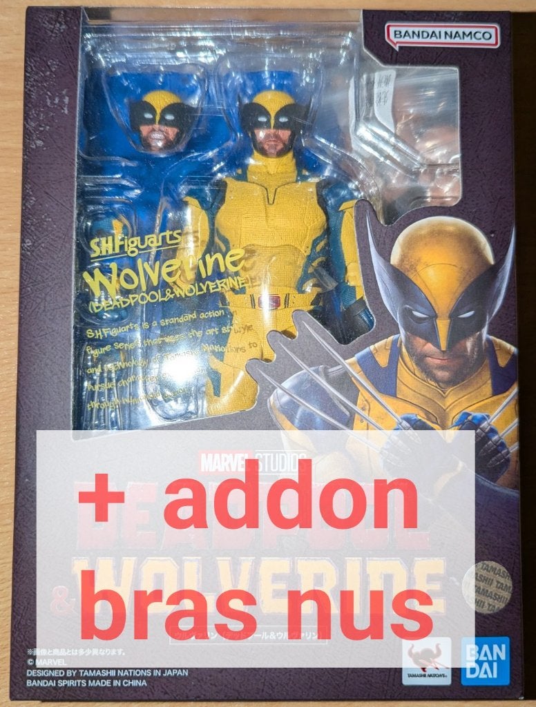 Bandai S.H.Figuarts (Deadpool &) Wolverine + addon Manipple, Envoi, Comme neuf