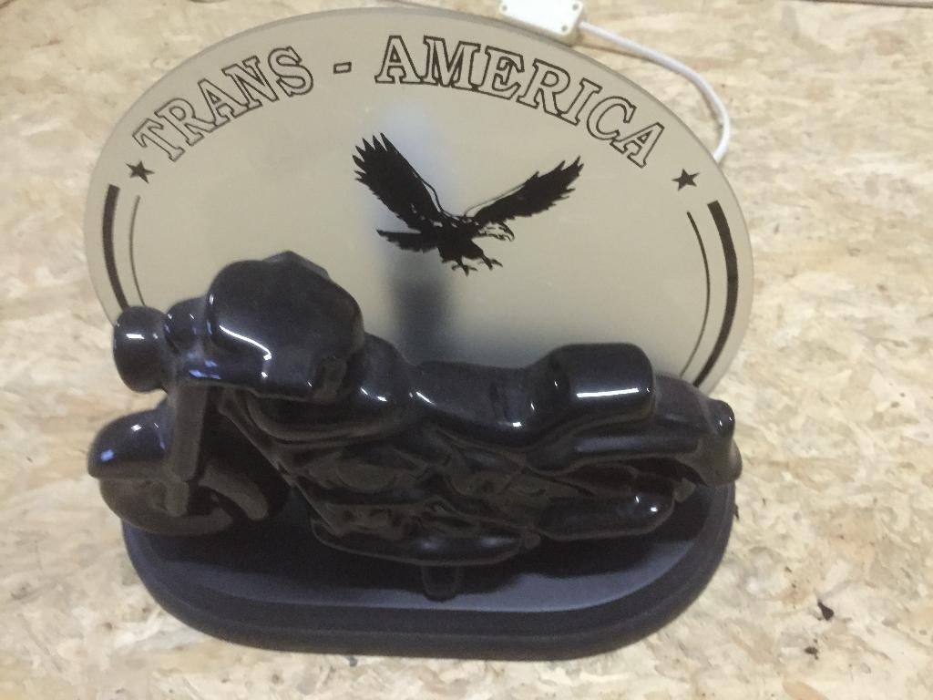 Lampe de chevet Trans America (enfant), Enlèvement, Comme neuf, Verre