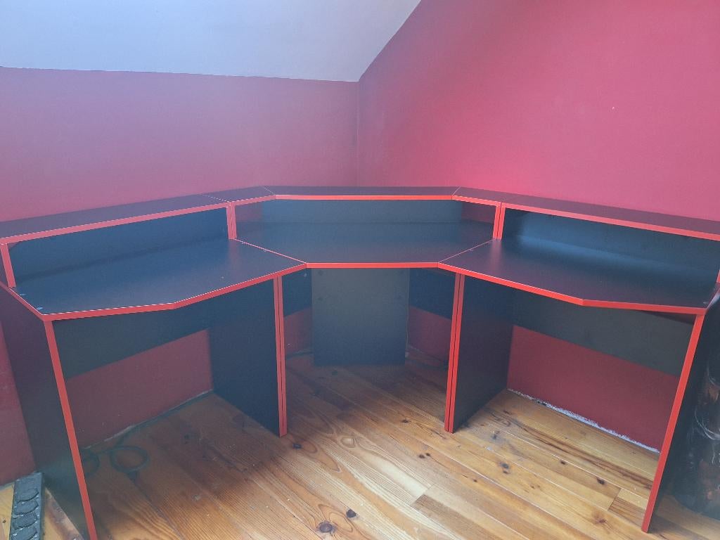 Bureau en coin, Enlèvement, Utilisé, Noir, Bureau d'ordinateur