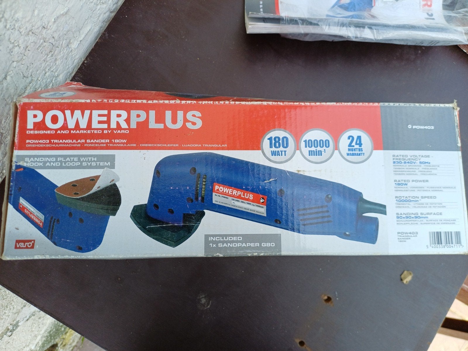 ponceuse triangulaire Powerplus POW403, Bricolage & Construction, Enlèvement
