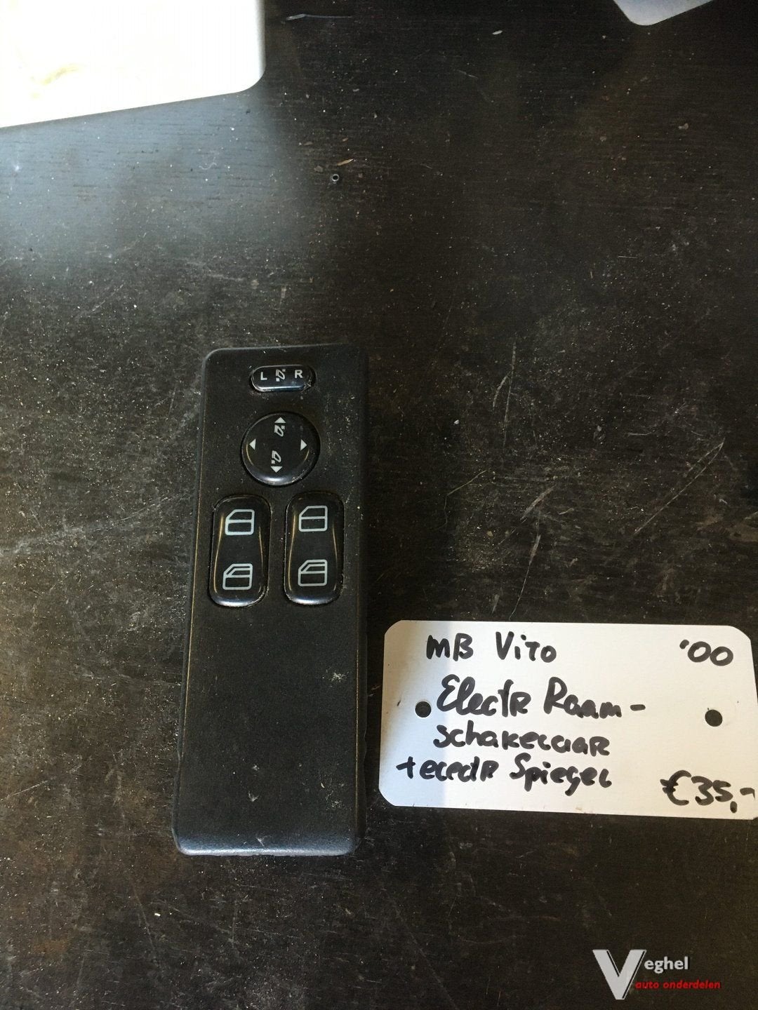 Mercedes Vito 2000 electr. raamschakelaar met spiegelverst., Gebruikt, -, -, Ophalen of Verzenden