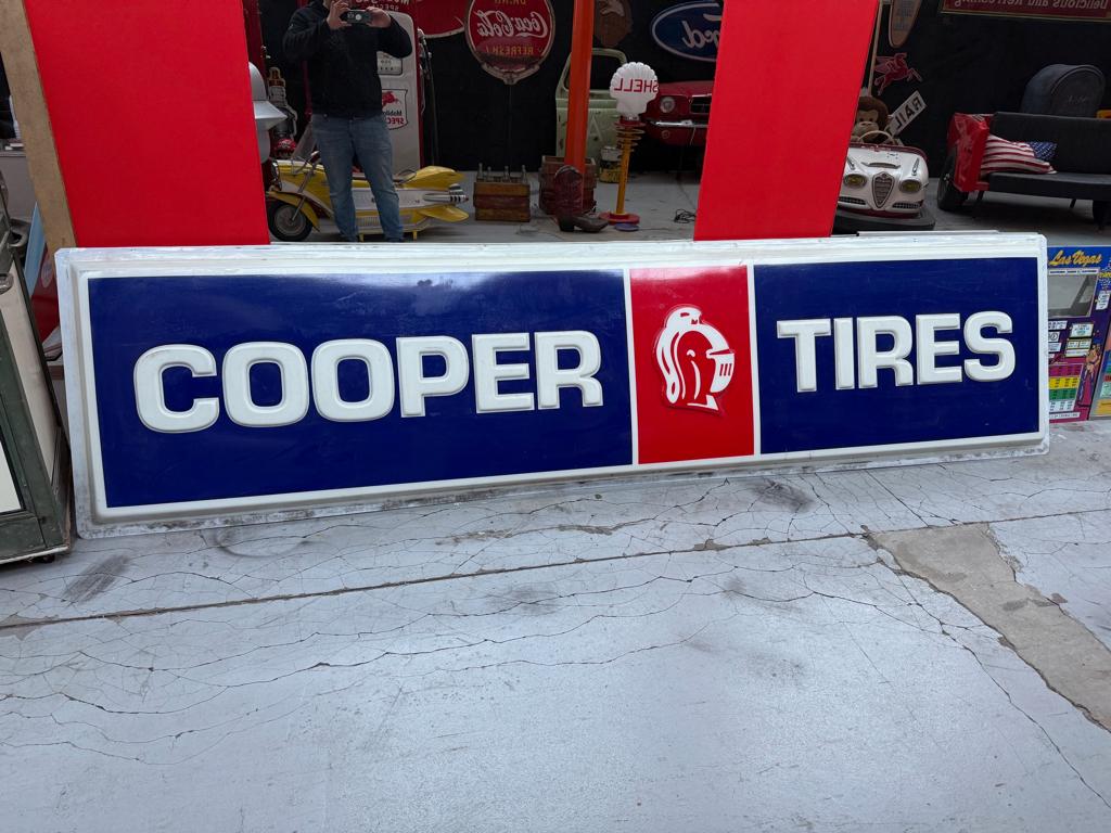 Enseigne lumineuse Cooper Tire, Collections, Marques & Objets publicitaires, Utilisé, Enlèvement
