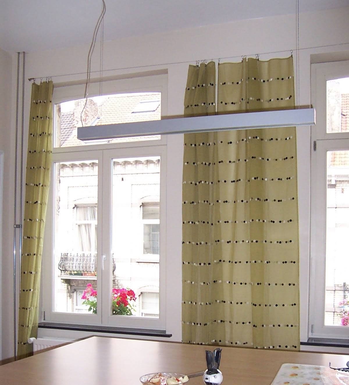 Hanglamp met staalkabels, Ophalen