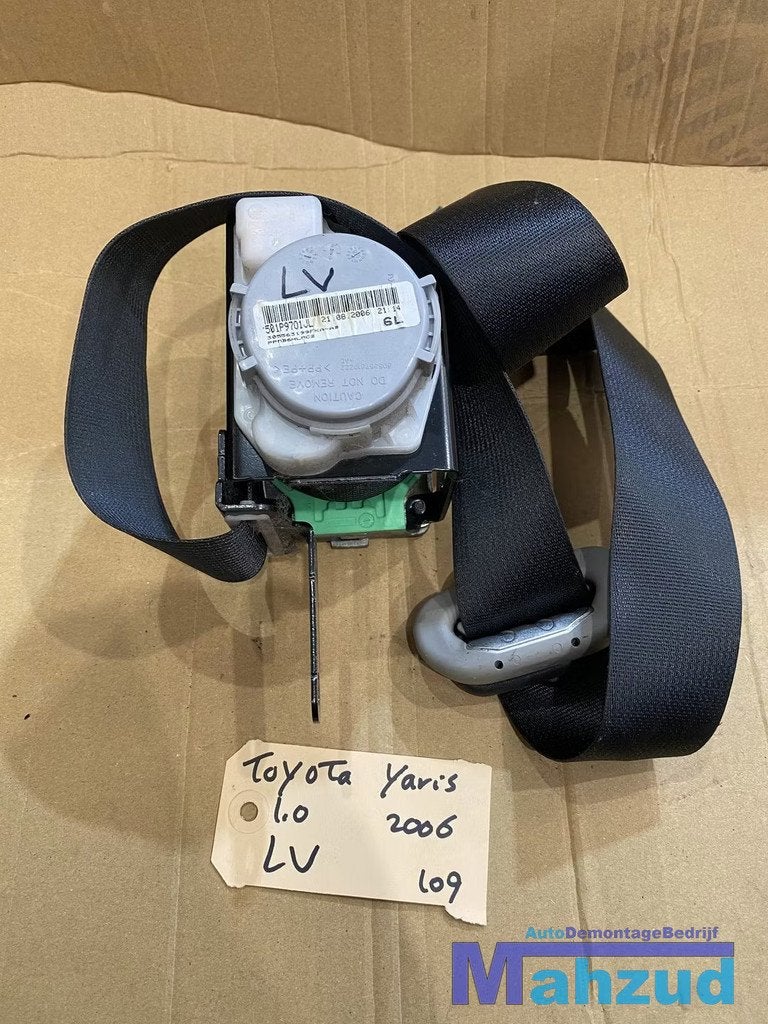 TOYOTA YARIS P9 Links voor gordel 732200D160, Info@toyota.co.jp, Gebruikt, Toyota Motor Corporation, Toyota-Cho 1
471-8571  Toyota City
