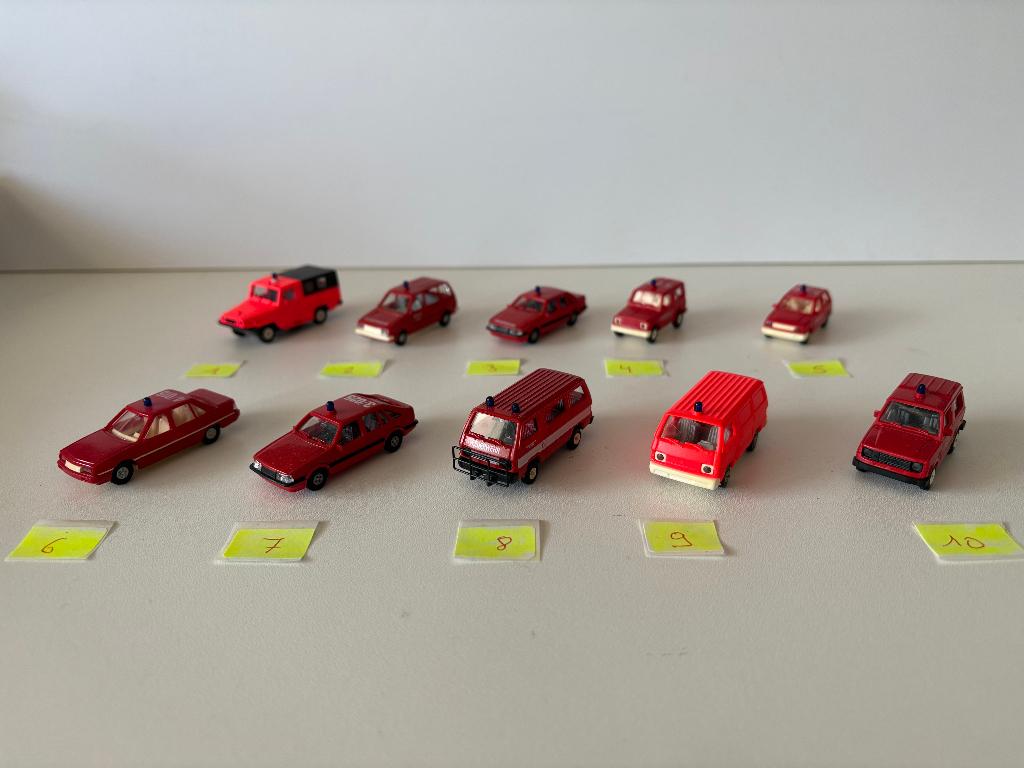 RIETZE  LOT DE 10 Véhicules miniatures  1/87, Envoi, Comme neuf, Voiture, Rietze