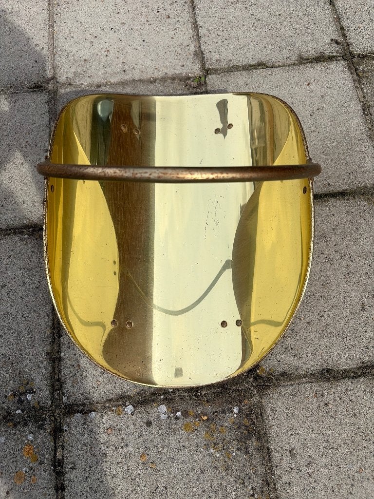 Messing houtmand, Ophalen, Overige materialen, Gebruikt, Mand
