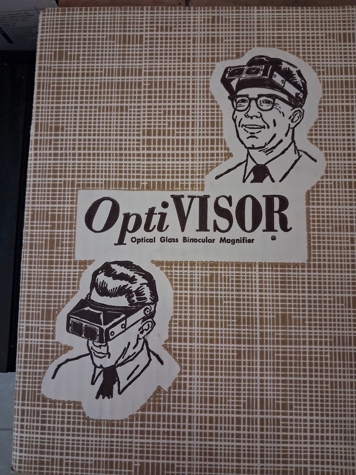 Optische VISOR hoofdloep met optische glas, Ophalen of Verzenden