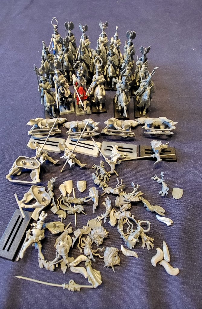 Warhammer Fantasy Battle Bretonnian knights, Hobby en Vrije tijd, Ophalen of Verzenden, Gebruikt, Warhammer, Figuurtje(s)
