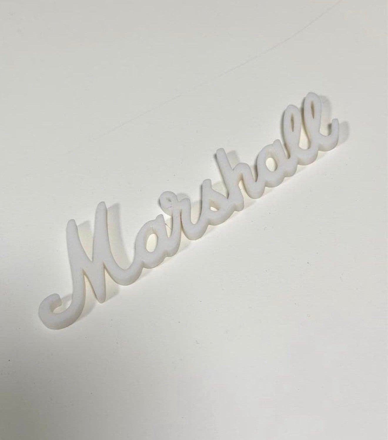 Emblème 3D logo Marshall, 15cm imprimé en 3D, neuf, 6 pouces, Enlèvement ou Envoi, Neuf