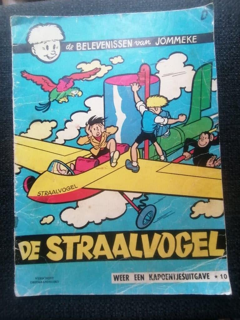 Jommeke album nr.10: De straalvogel (aantal: 2), Jef Nys., Meerdere stripboeken, Ophalen, Gelezen