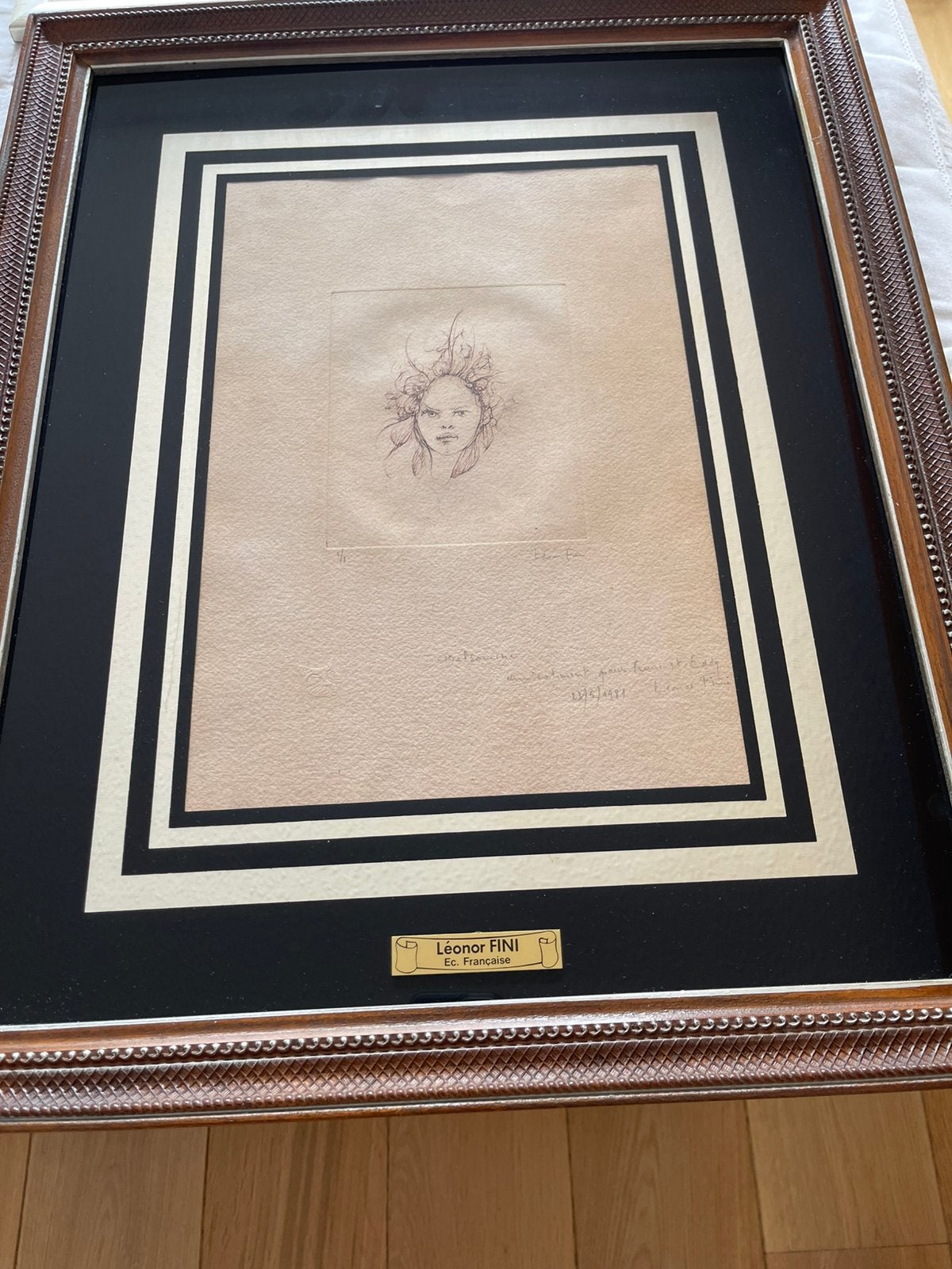 Belsamine de Leonor Fini, Numéroté, 1950 - 1999, 50 cm, 62 cm